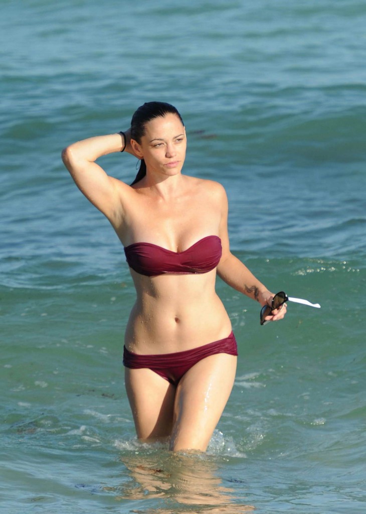 Jessica Sutta in Bikini on Beach Miami-1