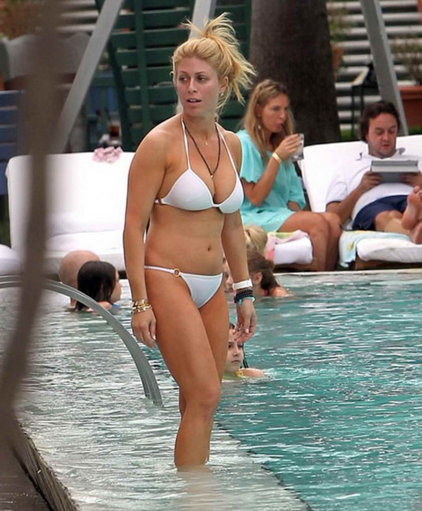 Jill Martin in Bikini at Pool in Miami-1