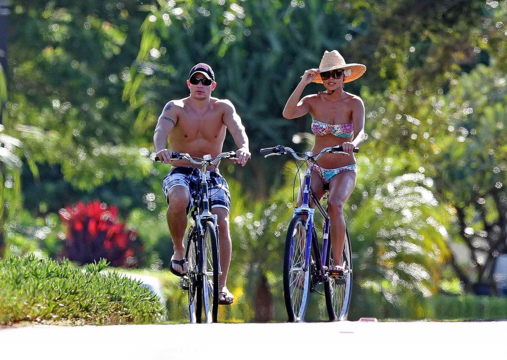 Vanessa Minnillo at a Bike in Bikini at Hawaii-1