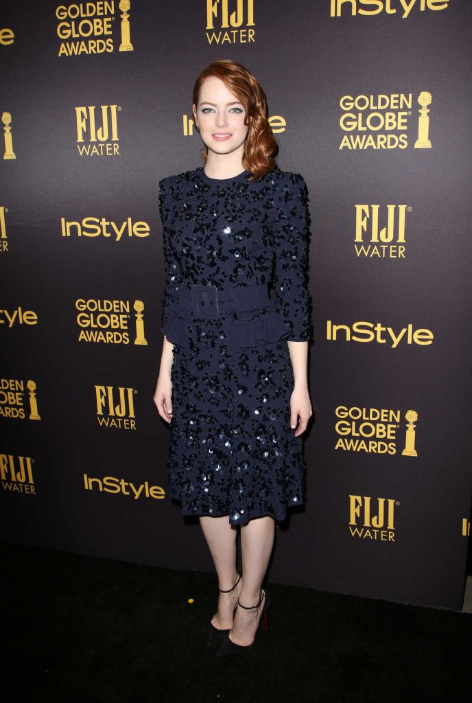 Emma Stone At The Hfpa And Instyles Celebration Of The Golden