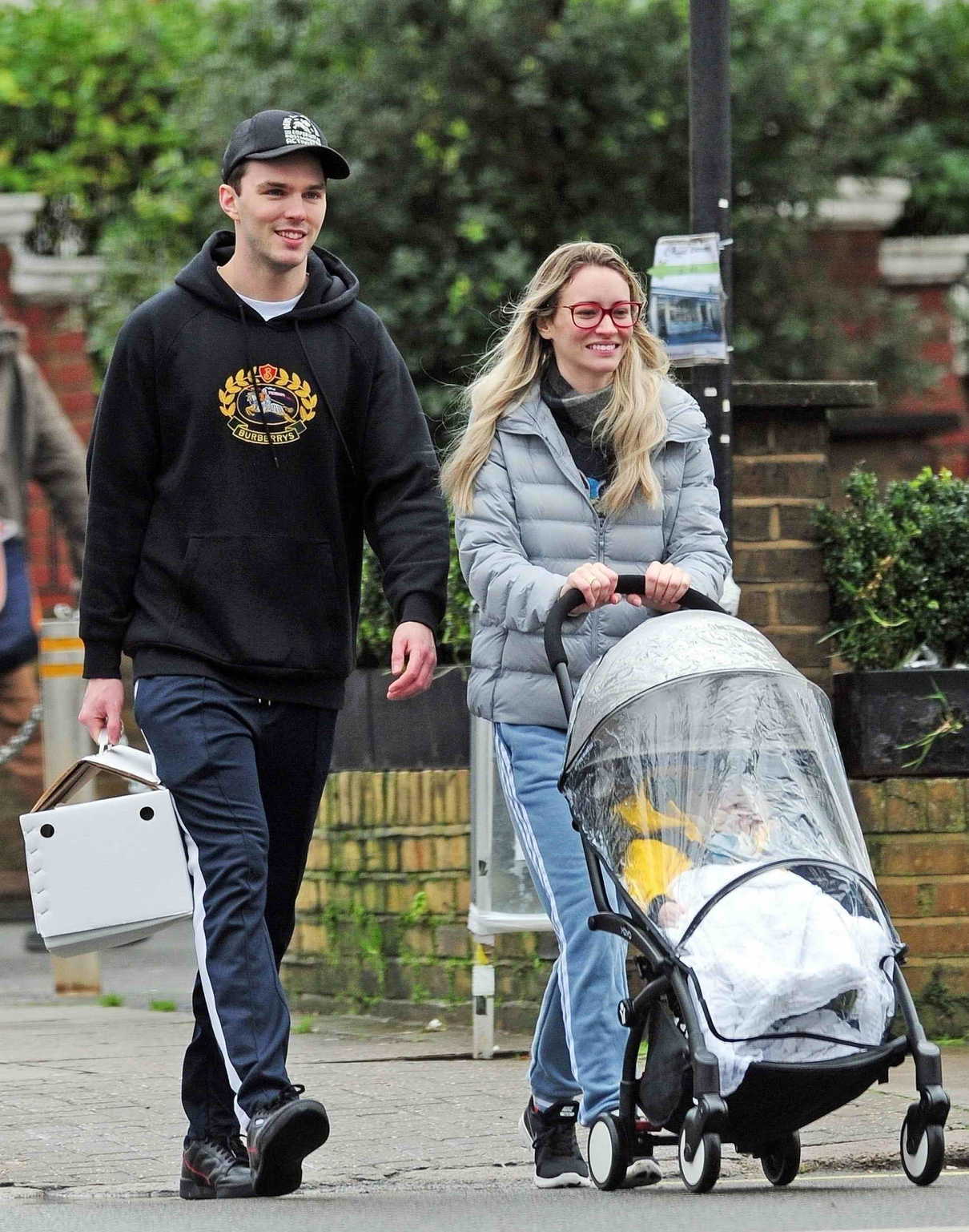 Nicholas Hoult Was Seen Out with Bryana Holly and Their New Baby in London 12/23/2018 ...