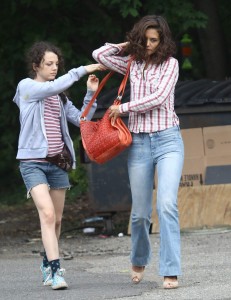 Katie Holmes on the set of All We Had in New York 8/20/2015-5