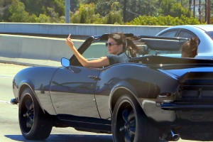 Kendall Jenner Driving a Camaro in Beverly Hills 8/04/2015-5