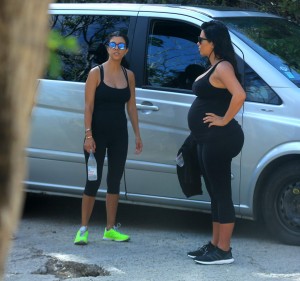 Kim Kardashian Workout at St. Barts 8/18/2015-5