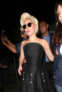 Lady Gaga Leave Pump Restaurant in West Hollywood 8/24/2015-5