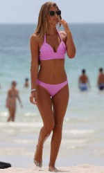 Melissa Castagnoli in Pink Bikini in Miami