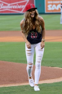 Nina Agdal in Anaheim at New Era Cap Store Opening 8/17/2015-5