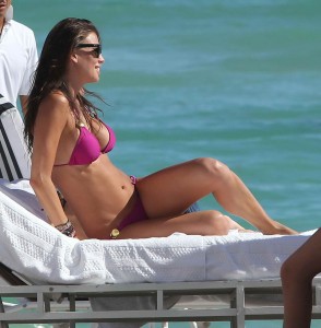 Claudia Galanti in Bikini on the Beach in Miami-7