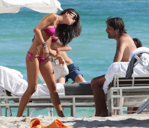 Claudia Galanti in Bikini on the Beach in Miami-8