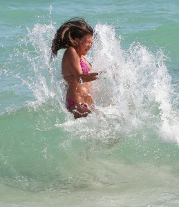 Claudia Galanti in Bikini on the Beach in Miami-9