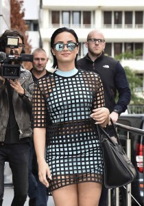 Demi Lovato Leaving her hotel in Paris 9/07/15-7