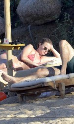 Emily VanCamp in Bikini at the Beach in Italy 8/28/2015