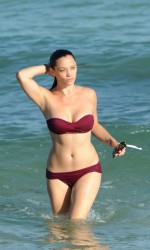 Jessica Sutta in Bikini on Beach Miami