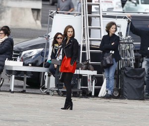 Natalie Portman Filiming a Dior in Paris 9/08/2015-6