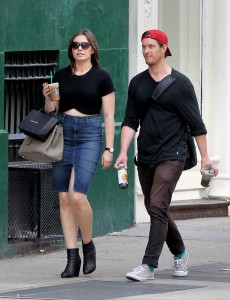 Sophie Simmons Booty in Skirt Out and About NYC 9/21/2015-5