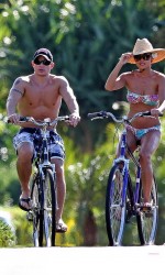 Vanessa Minnillo at a Bike in Bikini at Hawaii