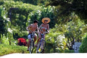 Vanessa Minnillo at a Bike in Bikini at Hawaii-2