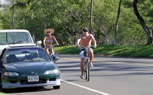 Vanessa Minnillo at a Bike in Bikini at Hawaii-4