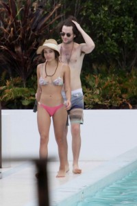 Zoe Kravitz in Bikini at Beach in Miami-3