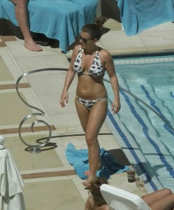 Coleen Rooney in Bikini by the Pool in Las Vegas-6