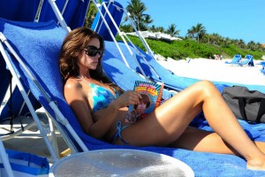 Denise Richards in an Elegant Bikini on the Beach in Nassau-5
