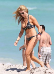 Jill Martin in Miami in Bikini at a Beach-7