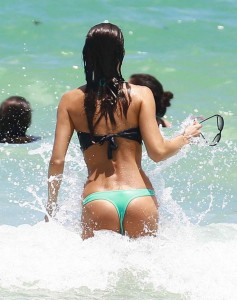 Julia Pereira in Tiny Bikini at the Beach in Miami-5