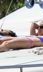 Karolina Kurkova in an Elegant Bikini on a Yacht in Cannes