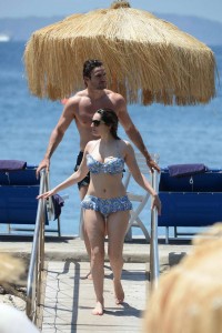 Kelly Brook in a Stunning Bikini at a Beach in Italy-2