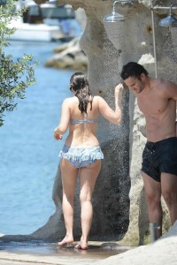 Kelly Brook in a Stunning Bikini at a Beach in Italy-3