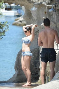 Kelly Brook in a Stunning Bikini at a Beach in Italy-6