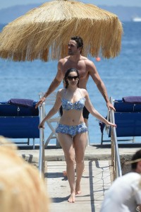 Kelly Brook in a Stunning Bikini at a Beach in Italy-9