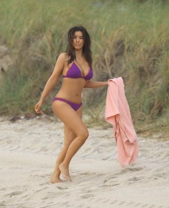 Kim Kardashian on the Beach in Miami in Bikini-5