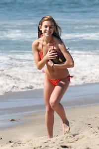 Nathalia Ramos in a Stunning Bikini on the Beach in Los Angeles-3