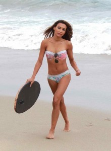 Naya Rivera in Bikini at the Beach in Malibu-2