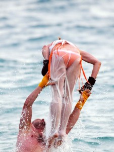 Nicolette Sheridan in Bikini on the Beach in St. Barts-6