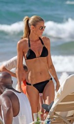 Paige Butcher in Black Bikini in Maui