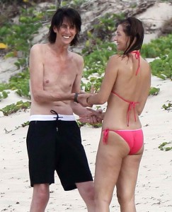 Paulina Porizkova Resting in Bikini at the Beach in St.Barth-3