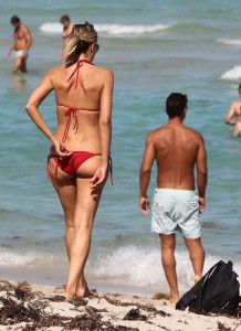 Rita Rusic at a Beach in Miami in Bikini-7