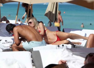 Rita Rusic at a Beach in Miami in Bikini-8