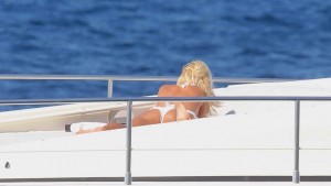 Viktoria Silvstedt in Bikini on Yacht in Monte Carlo-3