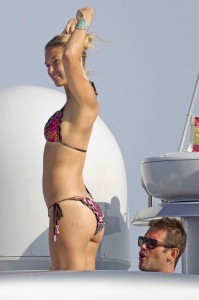 Bar Refaeli in Bikini on a Yacht in Spain-3