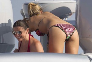 Bar Refaeli in Bikini on a Yacht in Spain-8