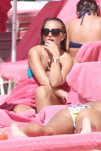 Chloe Green in Bikini at the Beach in Barbados-3