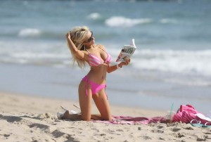 Courtney Stodden in Bikini at the Beach in Malibu-7