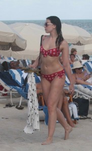 Daisy Lowe in Bikini at the Beach in Miami 12/29/2015-2