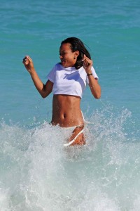 Karrueche Tran in Bikini at the Beach in Miami-4