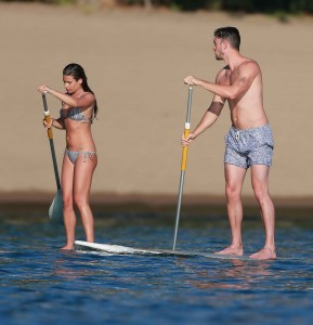 Lea Michele in Bikini While Paddleboarding in Mexico-3