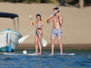 Lea Michele in Bikini While Paddleboarding in Mexico-4