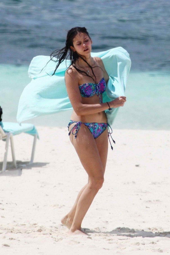 Nina Dobrev in Bikini at the Turks and Caicos Islands-1